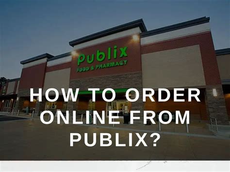 publix pickup order